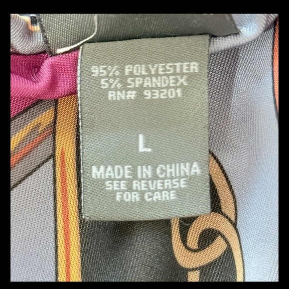 Dots Women’s Satin Strapless Baroque Print Jumpsuit L Pink Black Gold Wide Leg - Picture 13 of 16